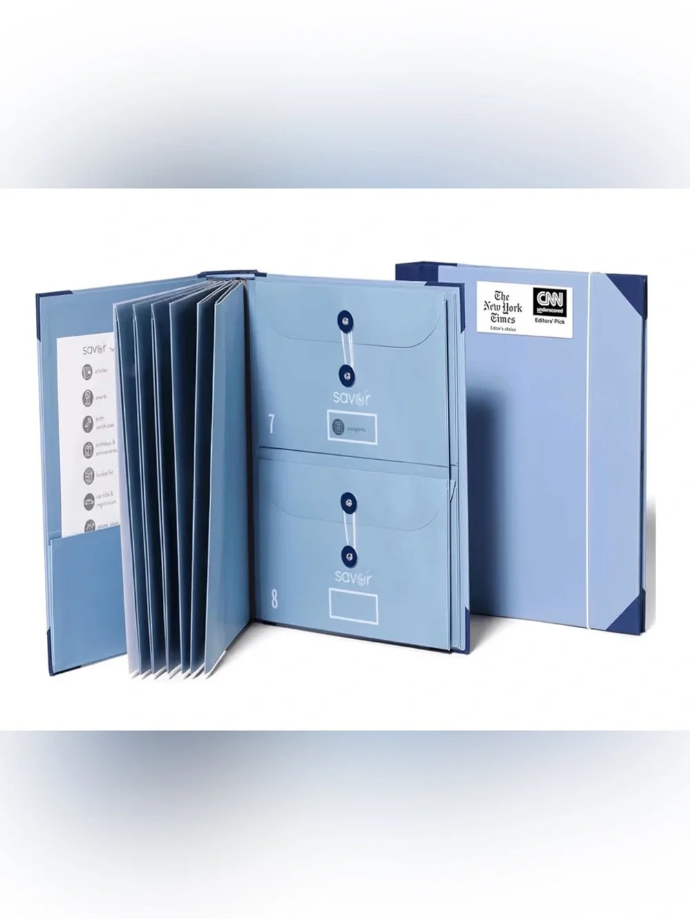 The Folio Important Document Organizer by Savor | Binder with Guided Labels